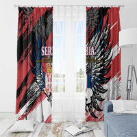 Serbia Window Curtain Wings of the Nation Crown of Heritage