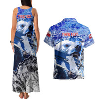 Greenland Couples Matching Tank Maxi Dress and Hawaiian Shirt Polar Bear Power You Snow Much