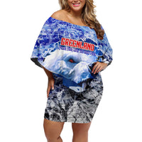 Greenland Family Matching Off Shoulder Short Dress and Hawaiian Shirt Polar Bear Power You Snow Much