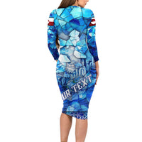 Greenland Hometown Family Matching Long Sleeve Bodycon Dress and Hawaiian Shirt Land of Ice Land of Wonder Land of Heart
