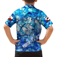 Greenland Hometown Family Matching Off Shoulder Maxi Dress and Hawaiian Shirt Land of Ice Land of Wonder Land of Heart
