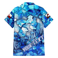 Greenland Hometown Family Matching Off Shoulder Short Dress and Hawaiian Shirt Land of Ice Land of Wonder Land of Heart