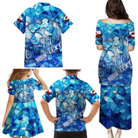 Greenland Hometown Family Matching Puletasi and Hawaiian Shirt Land of Ice Land of Wonder Land of Heart