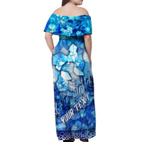 Greenland Hometown Off Shoulder Maxi Dress Land of Ice Land of Wonder Land of Heart