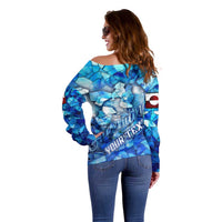 Greenland Hometown Off Shoulder Sweater Land of Ice Land of Wonder Land of Heart