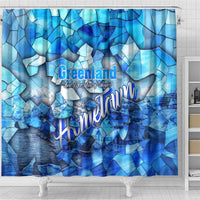 Greenland Hometown Shower Curtain Land of Ice Land of Wonder Land of Heart