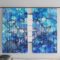 Greenland Hometown Window Curtain Land of Ice Land of Wonder Land of Heart