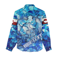 Greenland Hometown Women Casual Shirt Land of Ice Land of Wonder Land of Heart