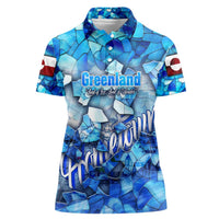 Greenland Hometown Women Polo Shirt Land of Ice Land of Wonder Land of Heart