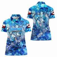 Greenland Hometown Women Polo Shirt Land of Ice Land of Wonder Land of Heart