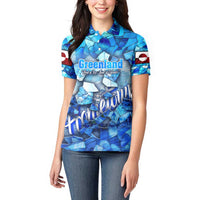 Greenland Hometown Women Polo Shirt Land of Ice Land of Wonder Land of Heart