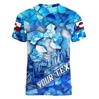 Greenland Hometown Women V-Neck T-Shirt Land of Ice Land of Wonder Land of Heart