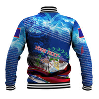 Belize One Flag One Heart Baseball Jacket Caribbean Heartbeat - Where Compass Meets Culture