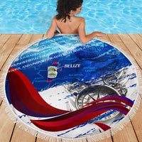 Belize One Flag One Heart Beach Blanket Caribbean Heartbeat - Where Compass Meets Culture