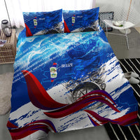 Belize One Flag One Heart Bedding Set Caribbean Heartbeat - Where Compass Meets Culture