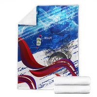 Belize One Flag One Heart Blanket Caribbean Heartbeat - Where Compass Meets Culture