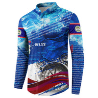 Belize One Flag One Heart Button Sweatshirt Caribbean Heartbeat - Where Compass Meets Culture