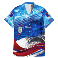 Belize One Flag One Heart Family Matching Mermaid Dress and Hawaiian Shirt Caribbean Heartbeat - Where Compass Meets Culture