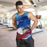 Belize One Flag One Heart Men Tank Top Caribbean Heartbeat - Where Compass Meets Culture