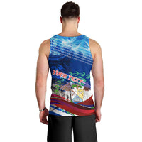 Belize One Flag One Heart Men Tank Top Caribbean Heartbeat - Where Compass Meets Culture
