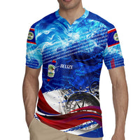 Belize One Flag One Heart Rugby Jersey Caribbean Heartbeat - Where Compass Meets Culture