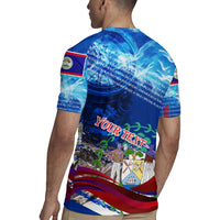 Belize One Flag One Heart Rugby Jersey Caribbean Heartbeat - Where Compass Meets Culture