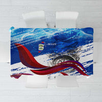 Belize One Flag One Heart Tablecloth Caribbean Heartbeat - Where Compass Meets Culture