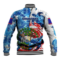 Sea Turtle Belize Baseball Jacket Ocean Soul Tropical Spirit