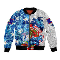 Sea Turtle Belize Bomber Jacket Ocean Soul Tropical Spirit