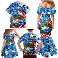 Sea Turtle Belize Family Matching Mermaid Dress and Hawaiian Shirt Ocean Soul Tropical Spirit