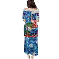 Sea Turtle Belize Family Matching Puletasi and Hawaiian Shirt Ocean Soul Tropical Spirit