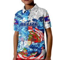 Sea Turtle Belize Kid Polo Shirt Ocean Soul Tropical Spirit