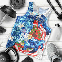 Sea Turtle Belize Men Tank Top Ocean Soul Tropical Spirit