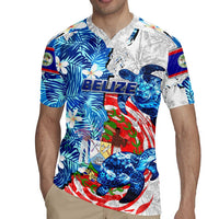 Sea Turtle Belize Rugby Jersey Ocean Soul Tropical Spirit