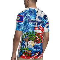 Sea Turtle Belize Rugby Jersey Ocean Soul Tropical Spirit