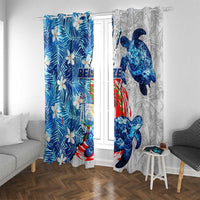 Sea Turtle Belize Window Curtain Ocean Soul Tropical Spirit