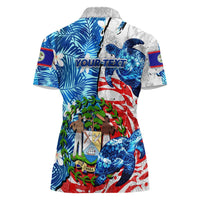 Sea Turtle Belize Women Polo Shirt Ocean Soul Tropical Spirit