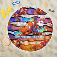 The Ocean Best Dad Beach Blanket Like Marlin Happy Fathers Day To a True Hero - Wonder Print Shop