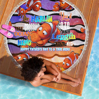 The Ocean Best Dad Beach Blanket Like Marlin Happy Fathers Day To a True Hero - Wonder Print Shop