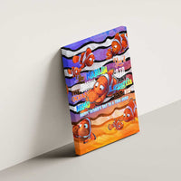 The Ocean Best Dad Canvas Wall Art Like Marlin Happy Fathers Day To a True Hero - Wonder Print Shop