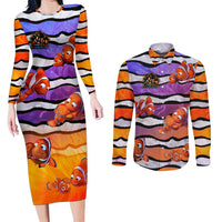 The Ocean Best Dad Couples Matching Long Sleeve Bodycon Dress and Long Sleeve Button Shirt Like Marlin Happy Fathers Day To a True Hero - Wonder Print Shop