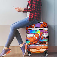 The Ocean Best Dad Luggage Cover Like Marlin Happy Fathers Day To a True Hero - Wonder Print Shop