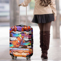 The Ocean Best Dad Luggage Cover Like Marlin Happy Fathers Day To a True Hero - Wonder Print Shop