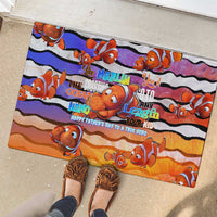 The Ocean Best Dad Rubber Doormat Like Marlin Happy Fathers Day To a True Hero - Wonder Print Shop