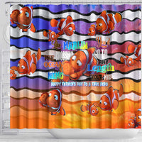 The Ocean Best Dad Shower Curtain Like Marlin Happy Fathers Day To a True Hero - Wonder Print Shop