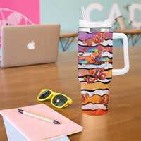 The Ocean Best Dad Tumbler With Handle Like Marlin Happy Fathers Day To a True Hero - Wonder Print Shop