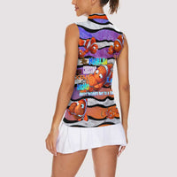 The Ocean Best Dad Women Sleeveless Polo Shirt Like Marlin Happy Fathers Day To a True Hero - Wonder Print Shop