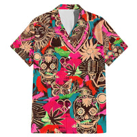 Festival Memories Skull Family Matching Mermaid Dress and Hawaiian Shirt - Wonder Print Shop