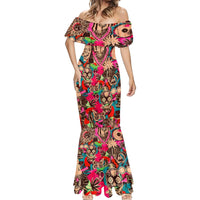 Festival Memories Skull Mermaid Dress - Wonder Print Shop