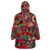 Festival Memories Skull Wearable Blanket Hoodie - Wonder Print Shop